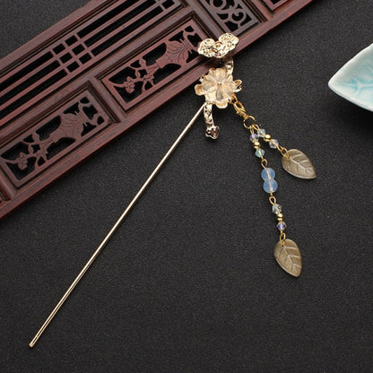 XPZTM 1PC Classical Tassel Hairpin Chinese Headdress Hanfu Hair Sticks Jewelry Ornaments Chinese Ancient Style Hair Accessories ханьфу